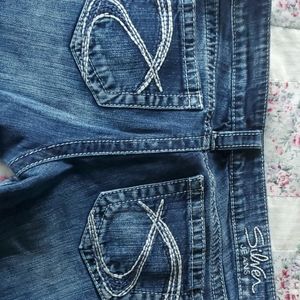 Silver bootcut jeans